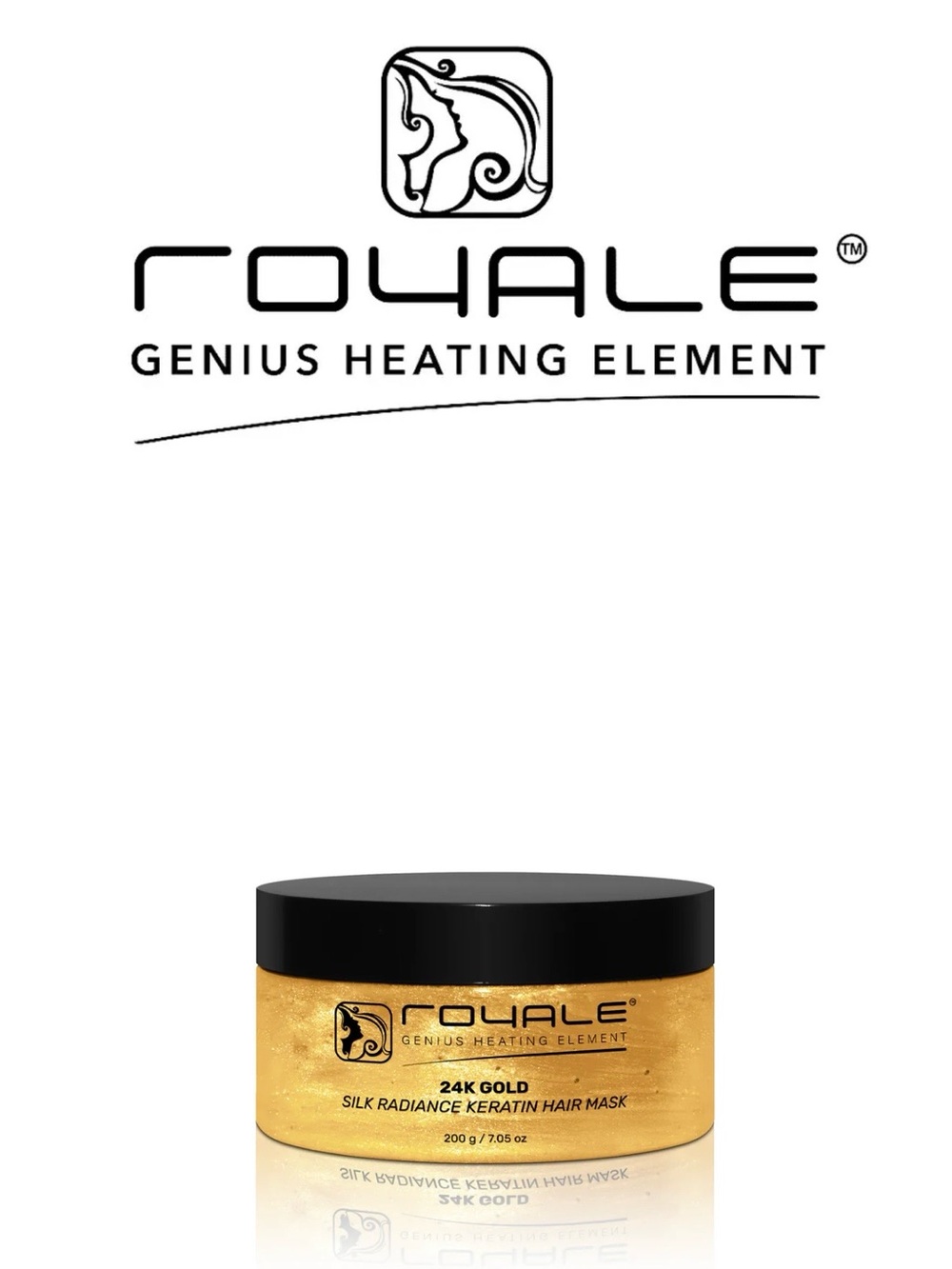 24K Gold Silk Radiance Keratin Hair Mask - Gold